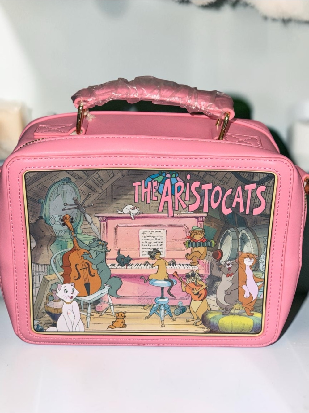 Loungefly Disney The Aristocats Vintage Lunchbox Crossbody Bag